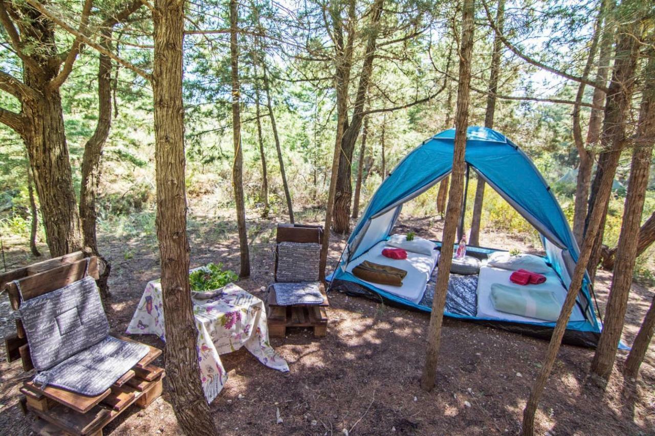 Drolma Ling Nature Cabins Теологос Экстерьер фото